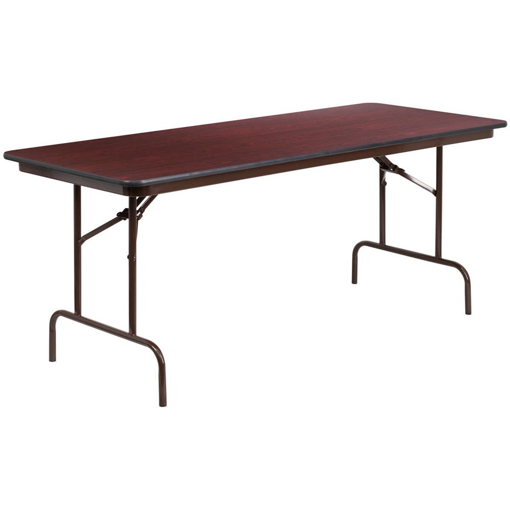 Mahogany Laminate Folding Banquet Table