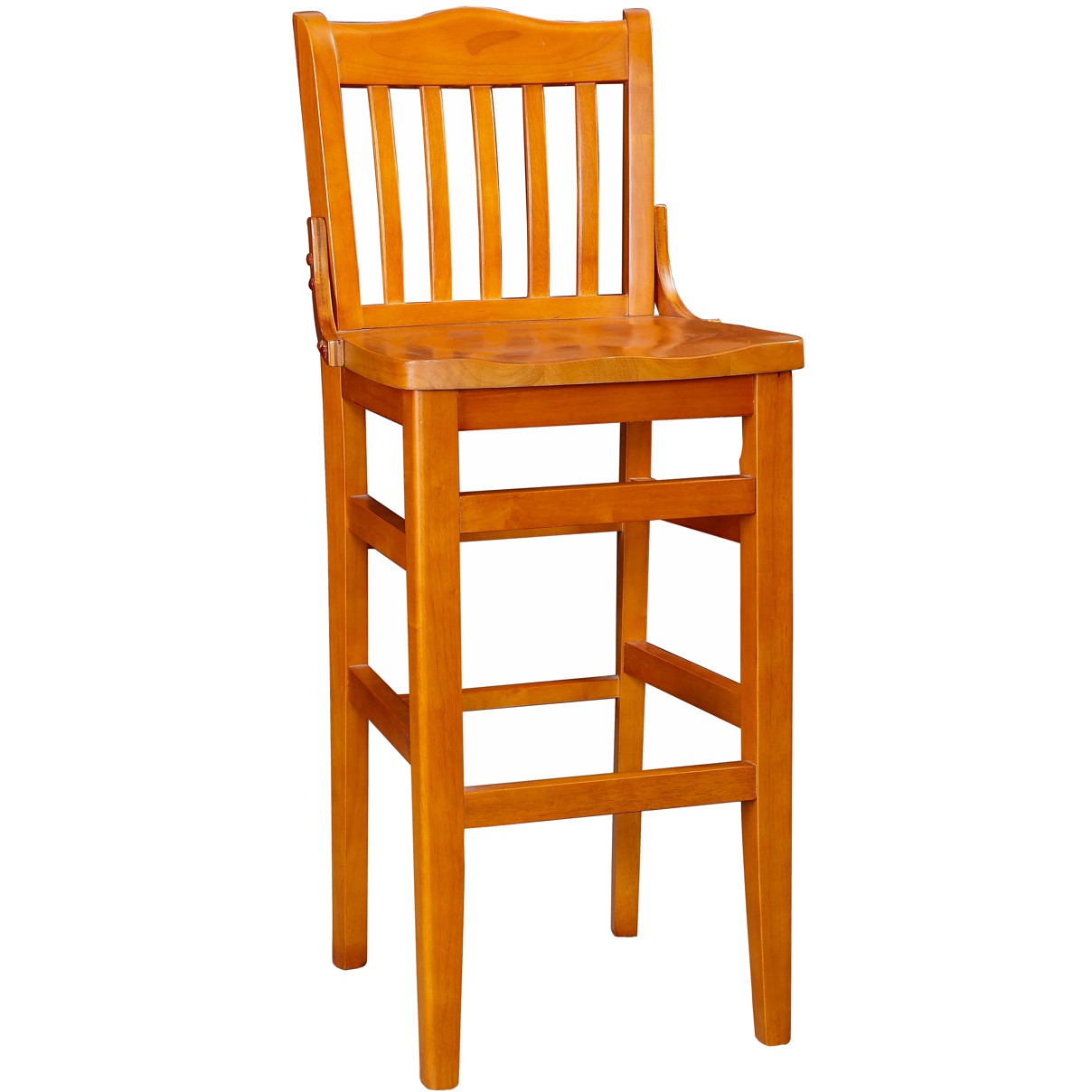 Schoolhouse Wood Bar Stool