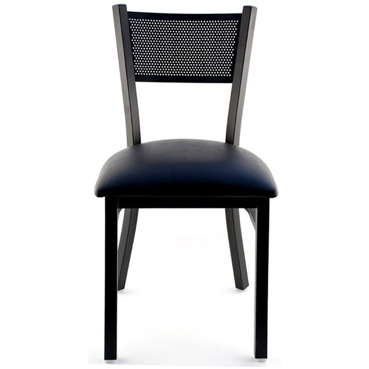 Metal Checker Back Restaurant Chair