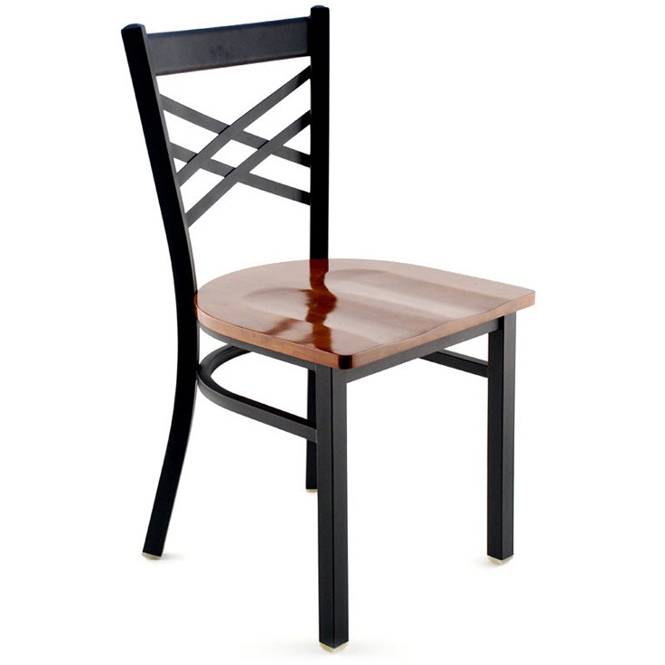 X Back Metal Restaurant Chair