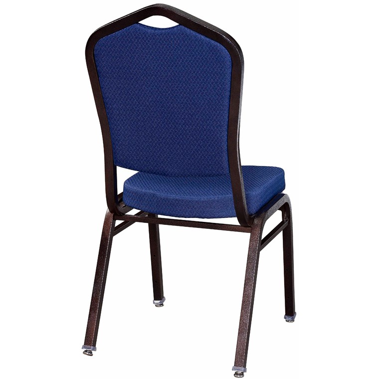 Premium Metal Stack Chair with Blue 2024 Fabric