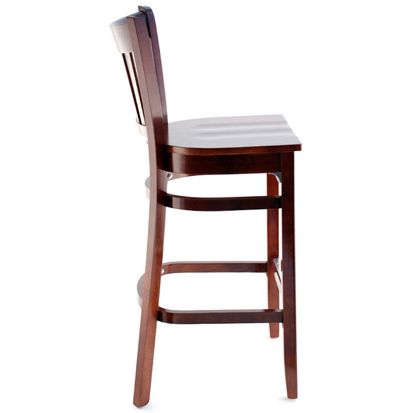 Premium US Made Vertical Slat Wood Bar Stool