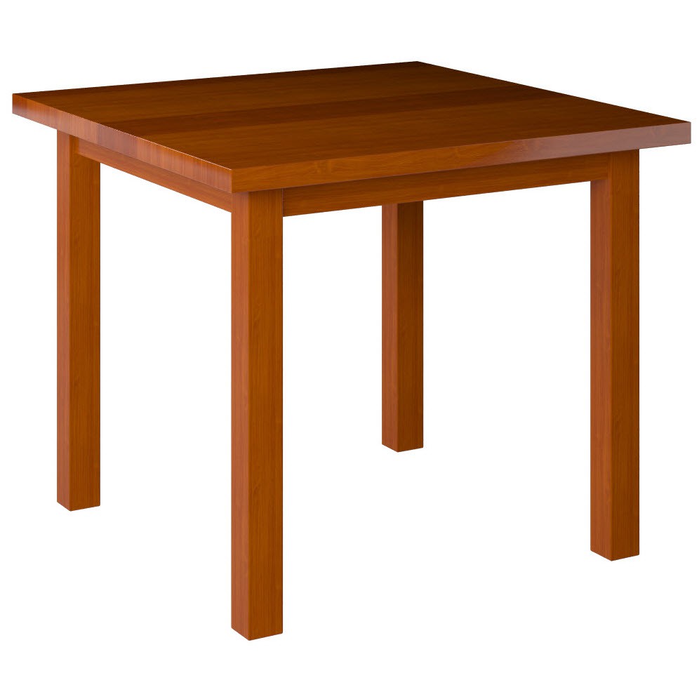 Premium Solid Wood Plank Table Top with Wood Legs