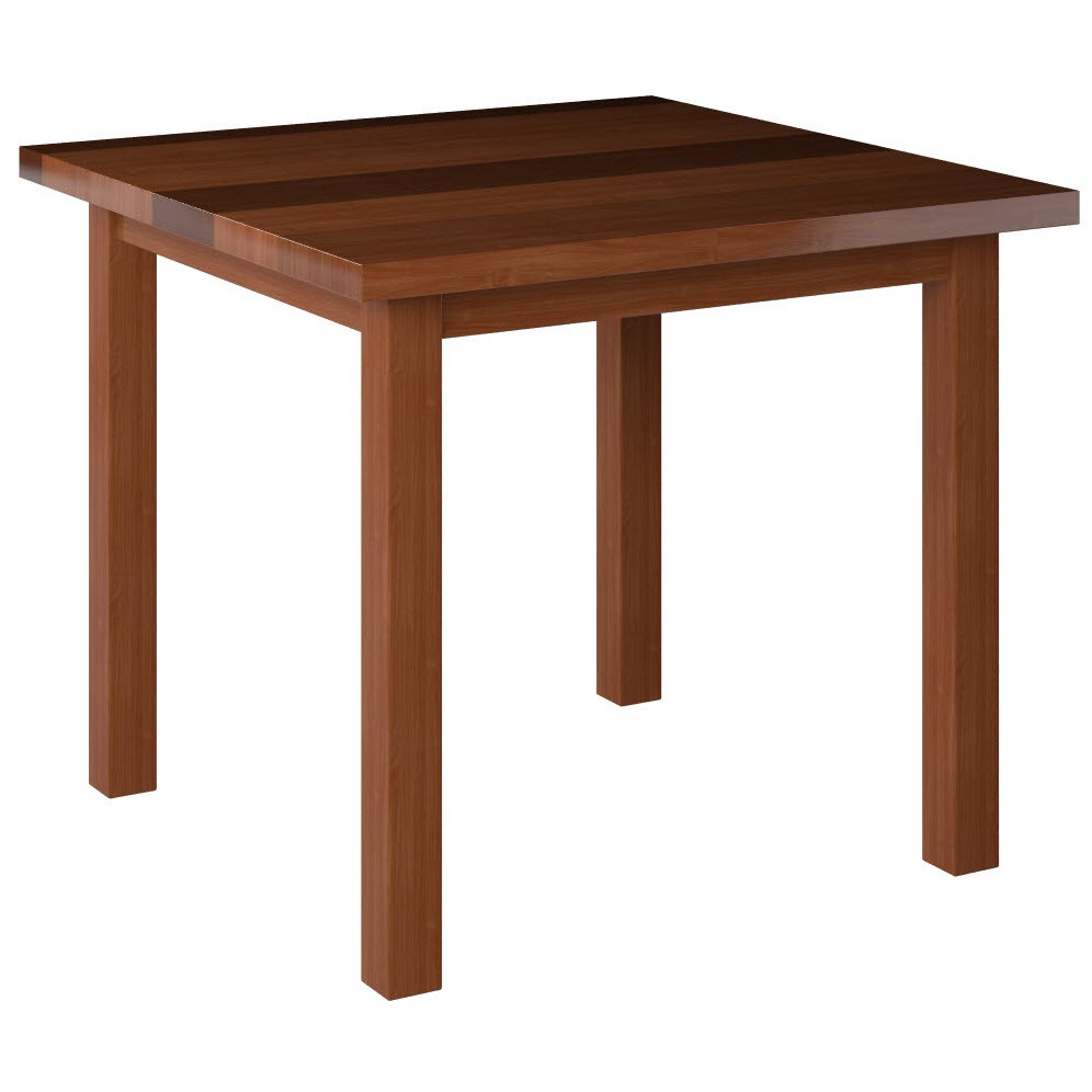 Premium Solid Wood Plank Table Top with Wood Legs