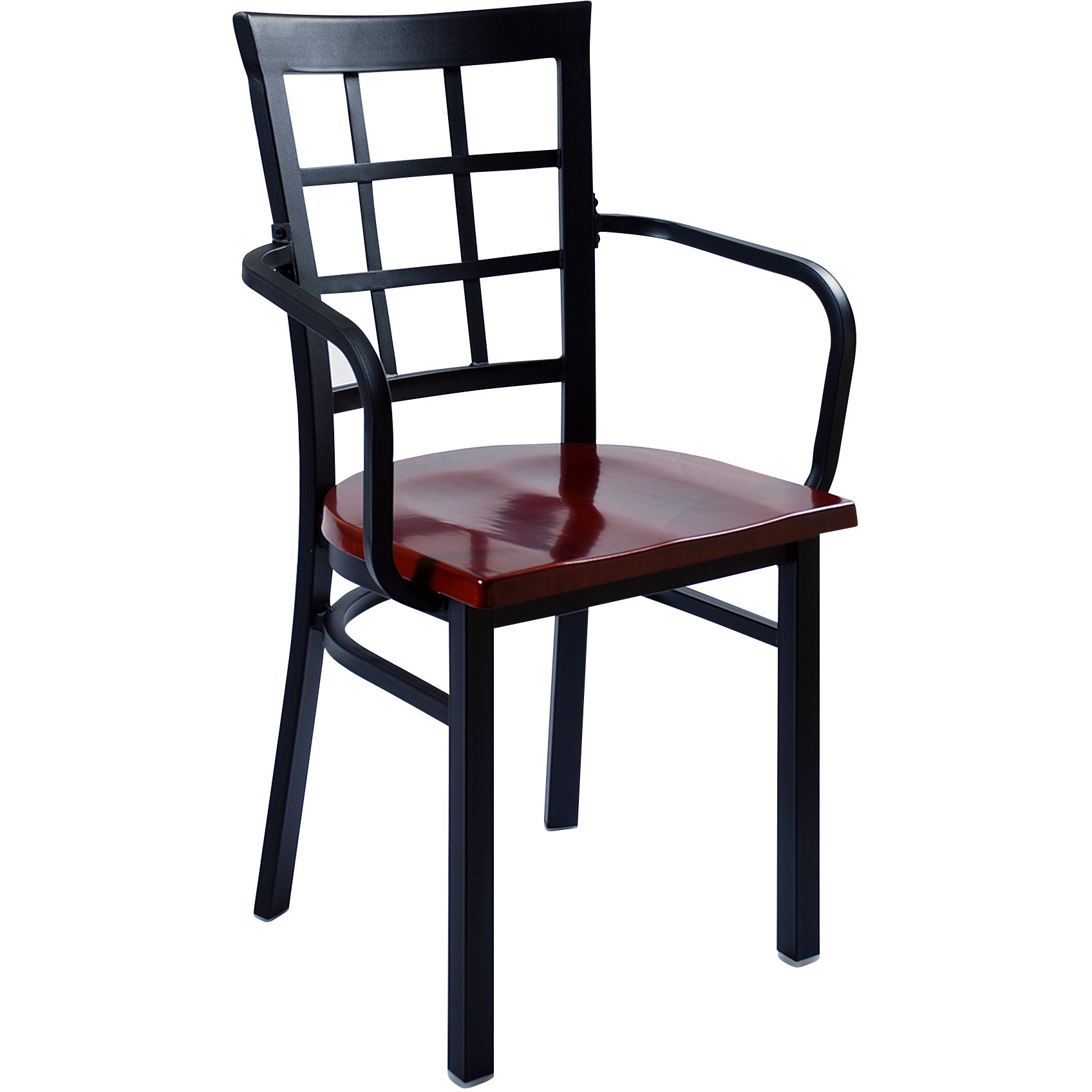 Window Back Metal Restaurant Chair with Arms (1696 x 1696 Pixel)