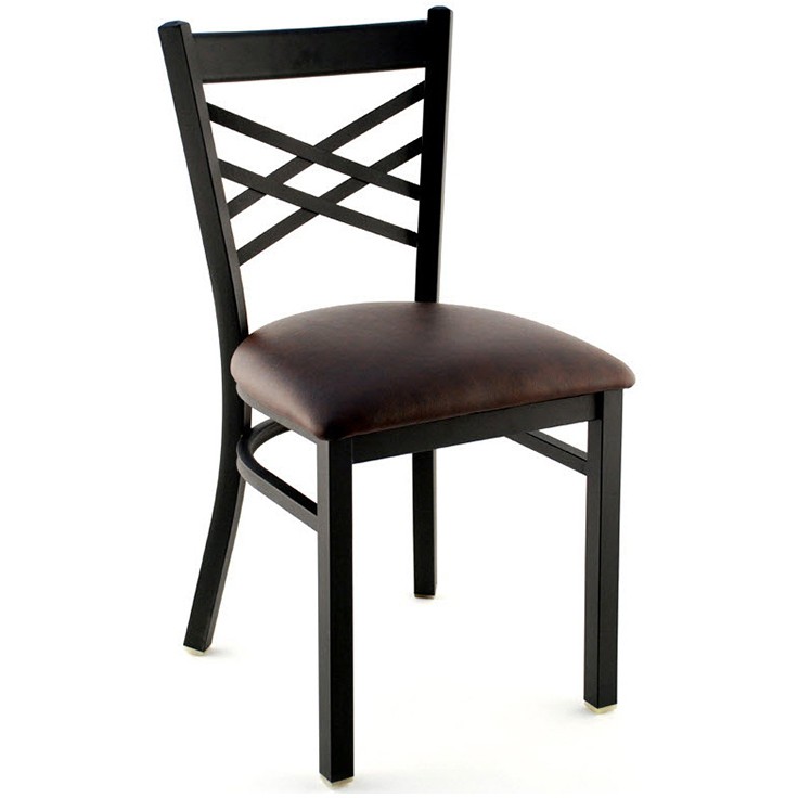 X Back Metal Restaurant Chair