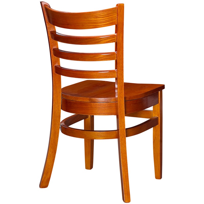 Wood Ladder Back Restaurant Chair Wood Ladder Back Chair Cherry Finish With Seat
