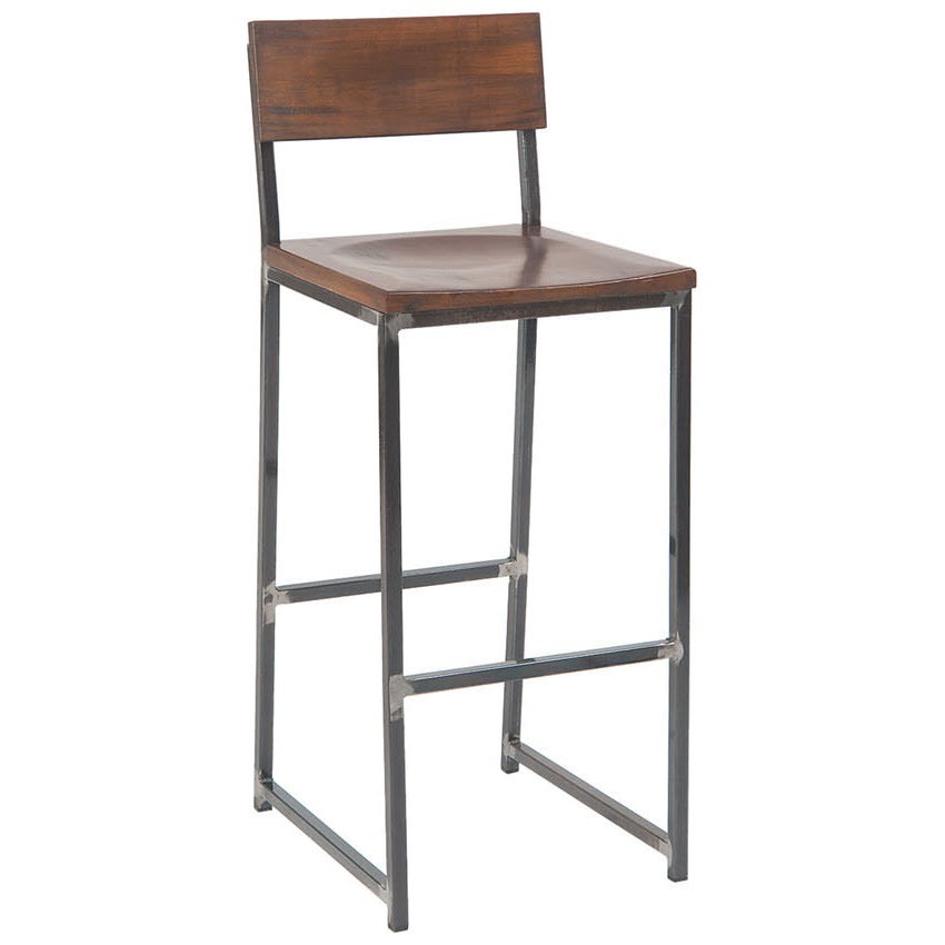 Series Metal Bar Stool With Wood Back And Seat Series Metal Bar Stool With Wood Back Seat Fru Erat 216 Bs Bl Wb Wl