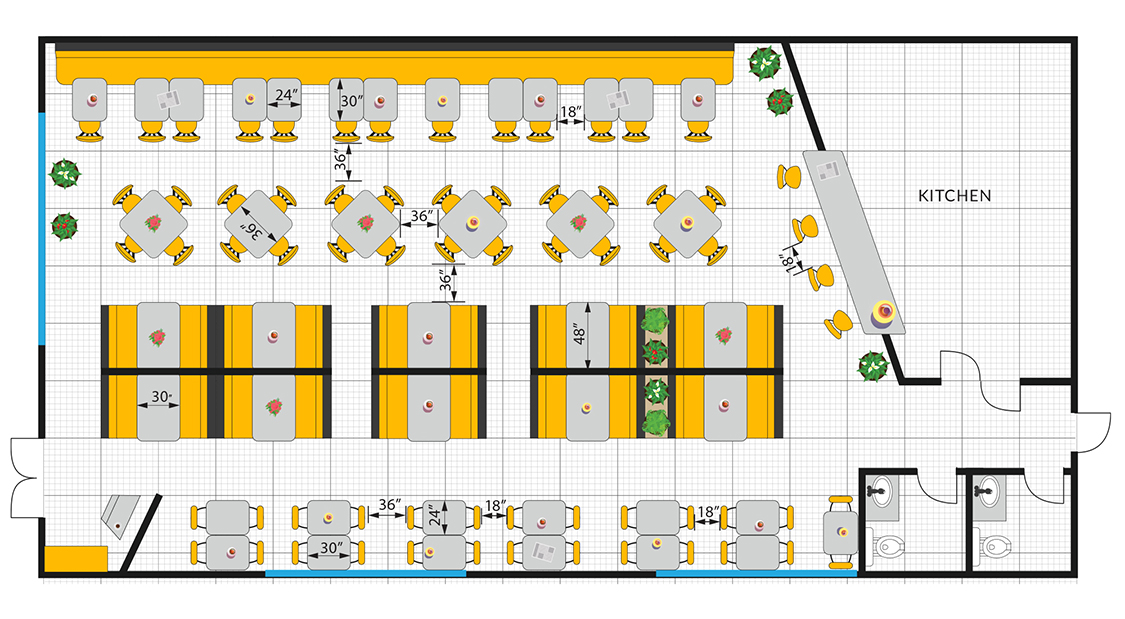 new restaurant floor plan