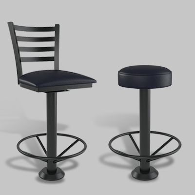 bolt down restaurant bar stools